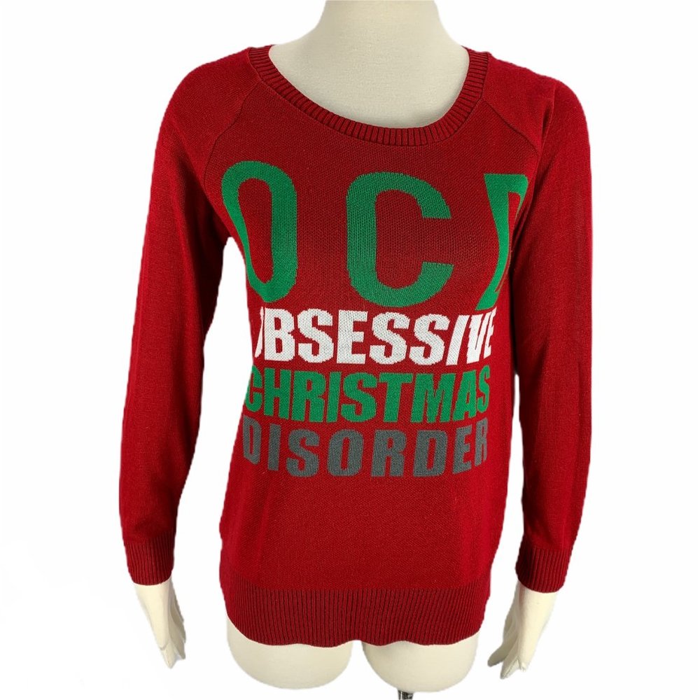 OCD Obsessive Christmas Disorder Medium Sweater
